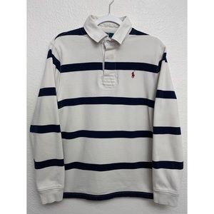 VTG POLO RALPH LAUREN RUGBY T-SHIRT  MEN SPORT WESTERN TRACK 90s USA